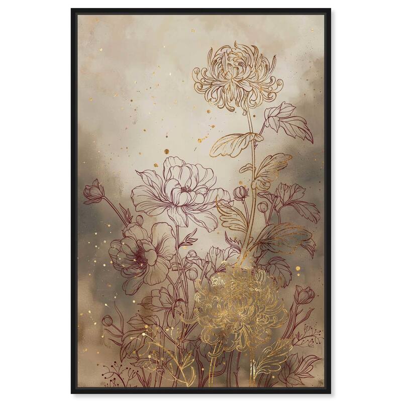 Flourishing Canvas by Art Remedy - Black - 36" x 54"