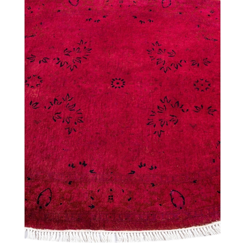 Fine Vibrance, One-of-a-Kind Hand-Knotted Area Rug - Red, 3' 1" x 4' 7" - 3' 1" x 4' 7"
