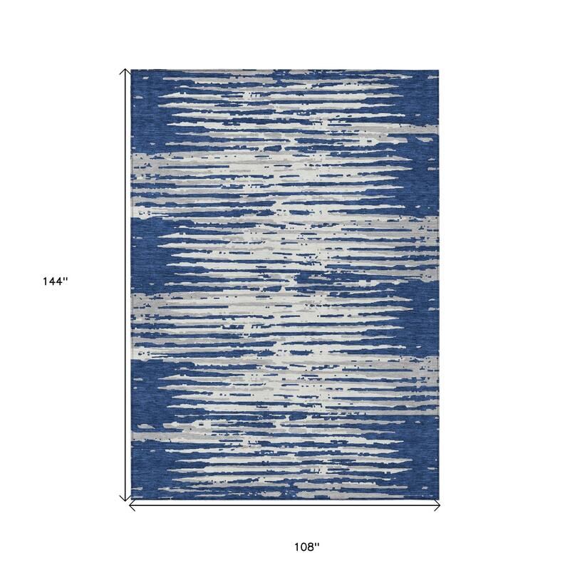 HomeRoots Striped Transitional Rectangle Outdoor Rug