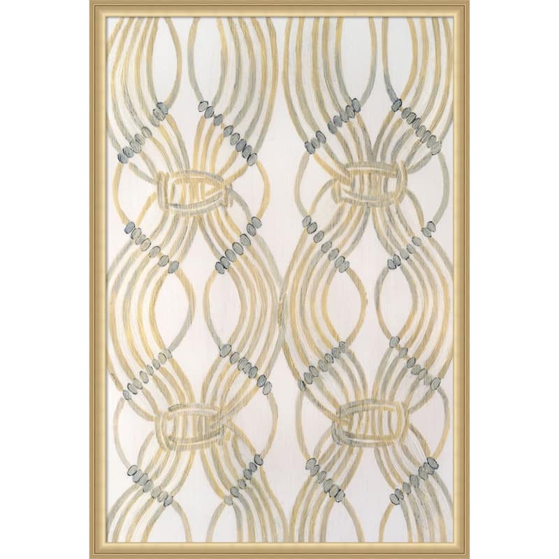 Amanti Art Framed Fabric Pinboard Beaded Veil II by Vanna Lam Printed Bulletin Board - Board Size 24 x 36