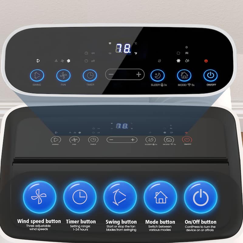 14,000 BTU 3-in-1 Portable Air Conditioner