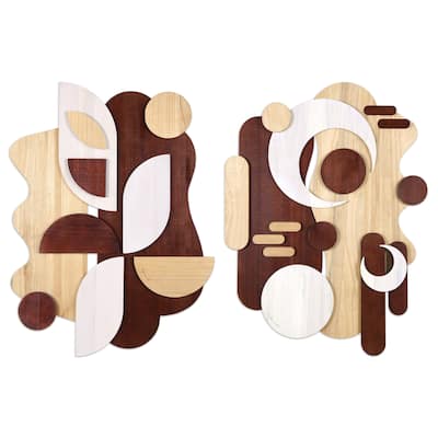 "Sands Serenade I & II" Hand Made & Hand Finished Dimensional Solid Wood Wall Art