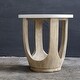 preview thumbnail 3 of 4, Uttermost Tatli Stone Top Side Table - 24"W x 24.4"H x 24"D