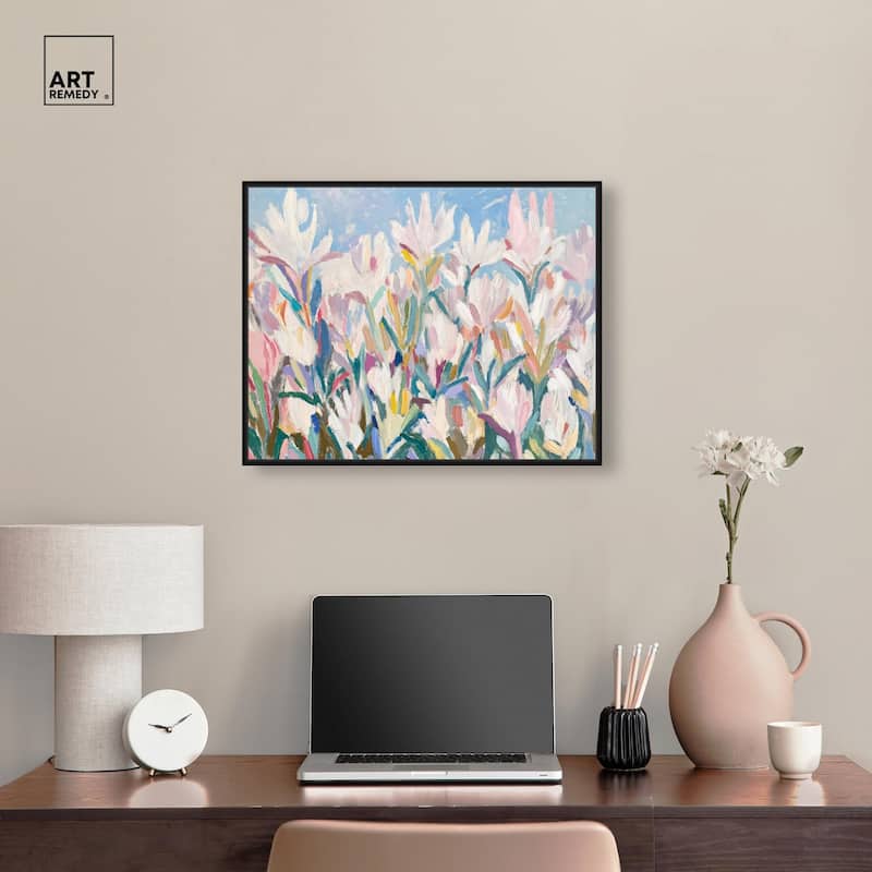 Morning Mist Bloom II Canvas by Art Remedy
