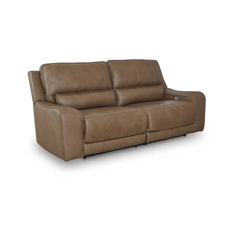 Signature Design by Ashley Spear Hill Brown Power Reclining Sofa - 92" W x 43" D x 42" H