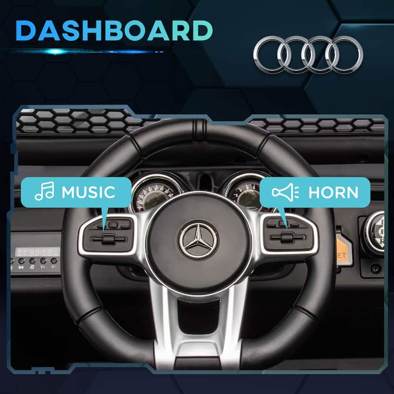 Aosom 12V Battery Powered Licensed Mercedes-Benz Ride on Truck