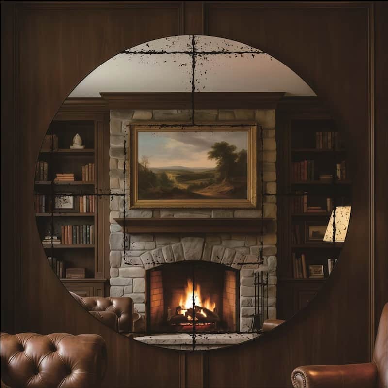 Round Wall Mounted Mirror Versatile Home Decor Ideal