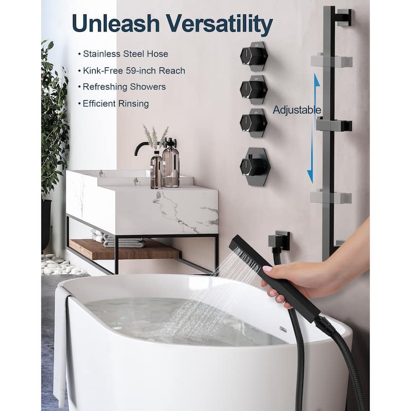 GRANDJOY LED Music Shower System 16" Showerhead