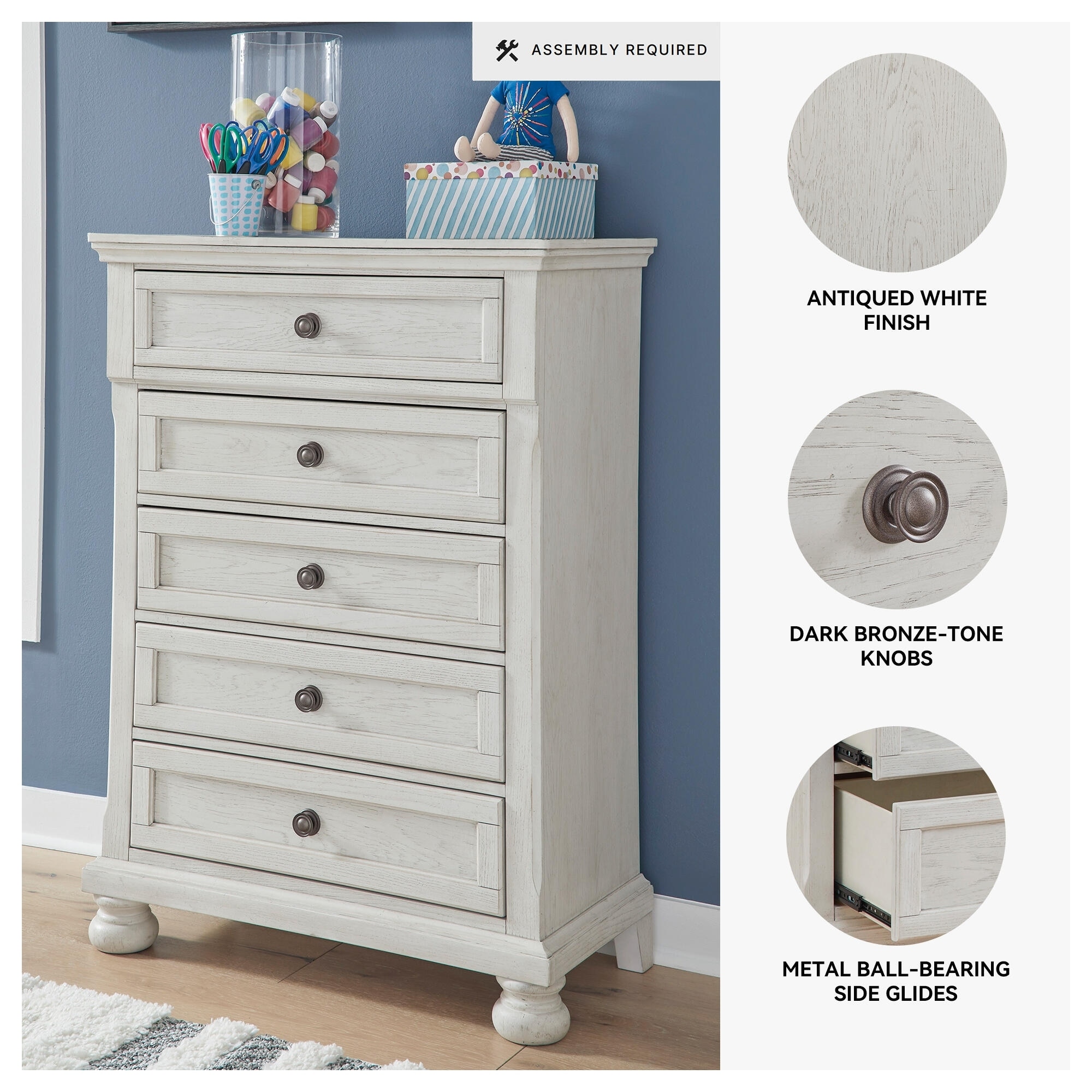 ashley white dresser Makidern drawer nightstand Signature Design by Ashley Dressers