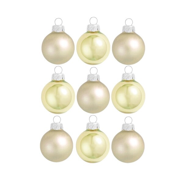 pearl colored christmas ornaments