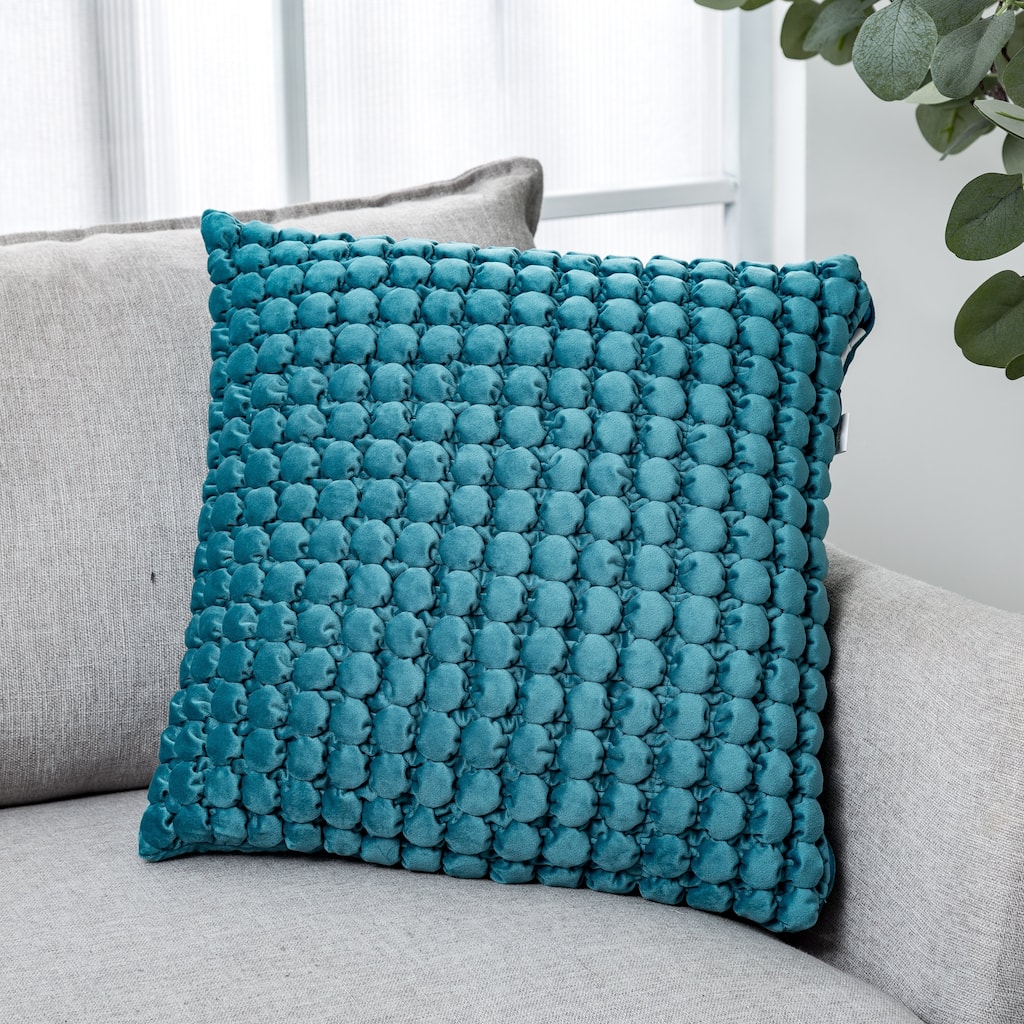 Thalasa Velvet Ruched Pillow