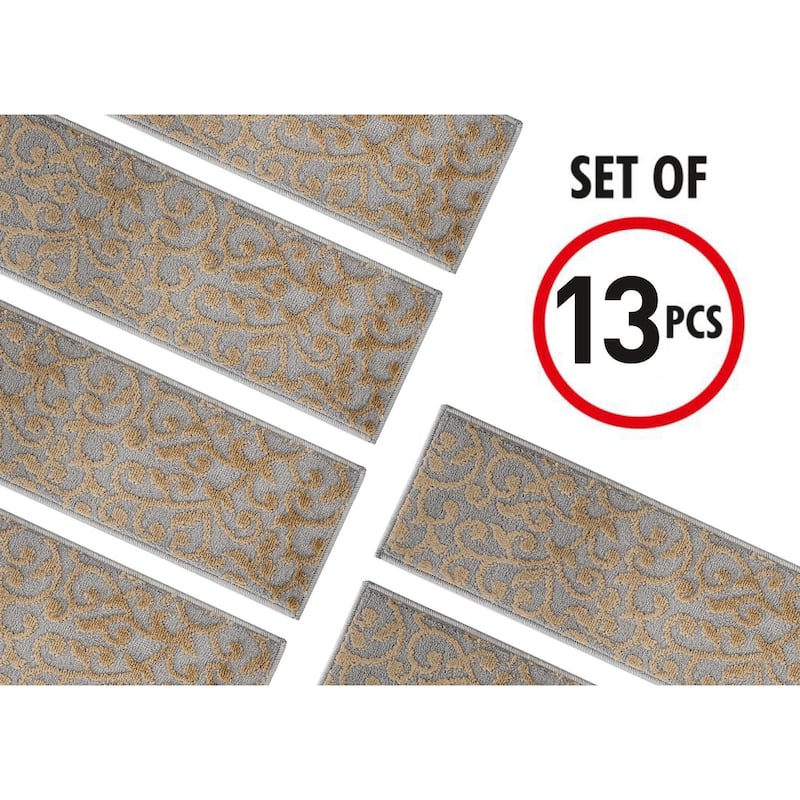 SussexHome Leaves Pattern Stair Treads