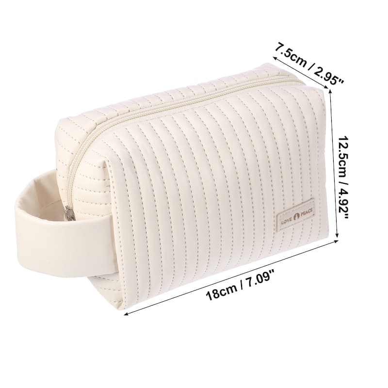 Faux Leather Makeup Bag Make Up Organizer Bag Toiletry Bag for Women