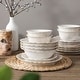 preview thumbnail 11 of 22, MALACASA GISELLE 16-Piece Stoneware Dinnerware Set, Service for 4