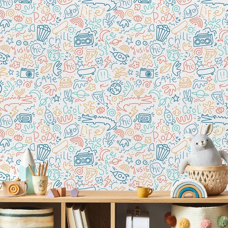 Veer Decor Doodle Wallpaper
