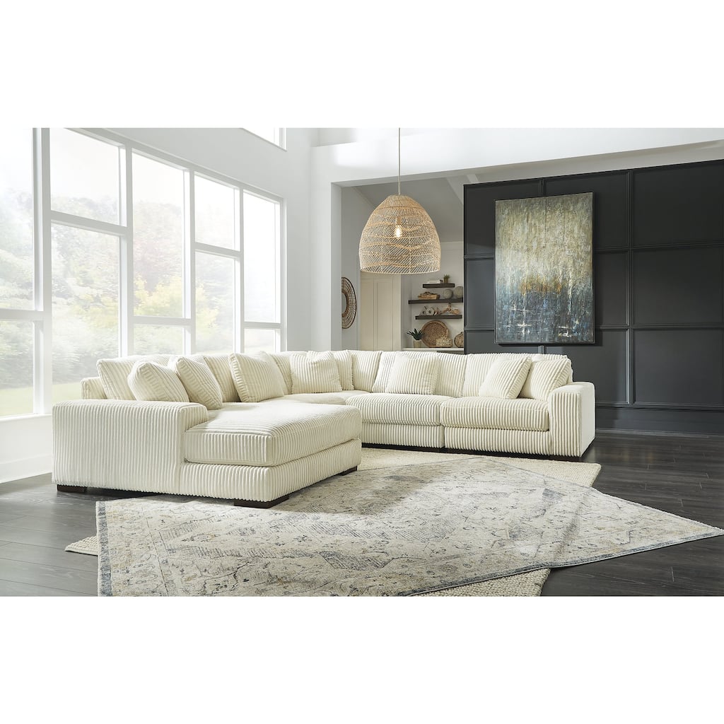 Signature Design by Ashley Lindyn 5-Piece Sectional with Chaise - 133"W x 133"D x 38"H