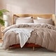 preview thumbnail 60 of 175, Nestl Ultra Soft Double Brushed Microfiber Duvet Cover Set with Button Closure Taupe Sand - Full