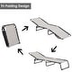 preview thumbnail 26 of 34, Outsunny Folding Chaise Lounge Chair Portable Lightweight Reclining Garden Sun Lounger with 4-Position Adjustable Backrest