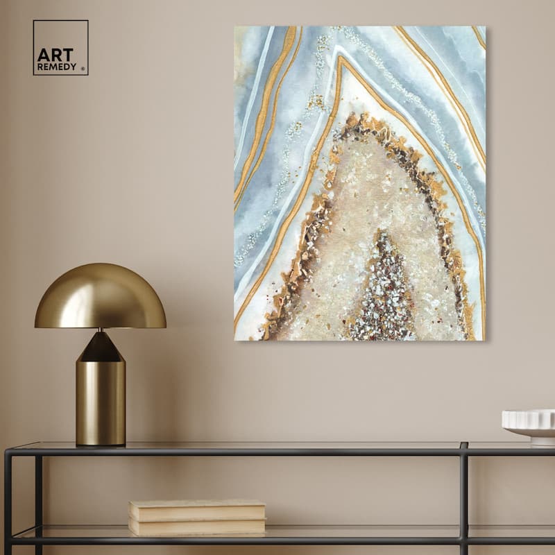 Art Remedy Clarity Art Gallery Wrapped Mineral, Agate & Geode 1 Piece Canvas Wall Art