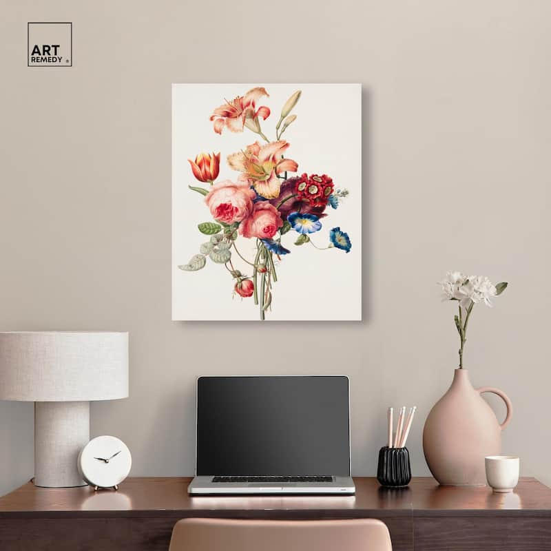 Bouquet 1820 Canvas by Art Remedy, Gallery Wrapped