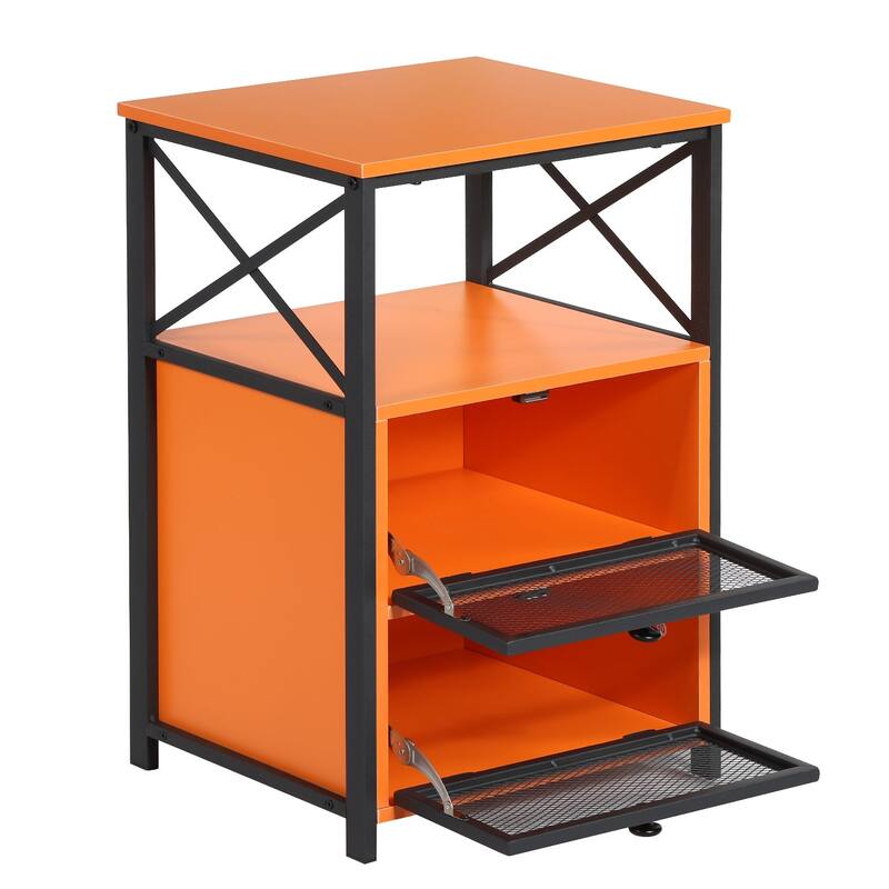 Nightstand, End Side Table with Storage Space and Door,Modern Nightstands for Living Room,Bedroom