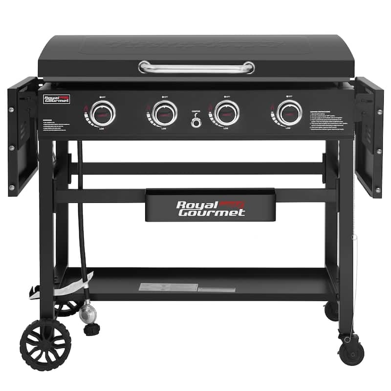 Royal Gourmet 35-Inch 4-Burner Gas Griddle with Hard Cover