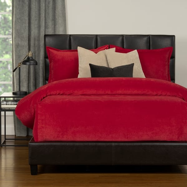 slide 2 of 5, Mixology Padma 6-piece Bed Cap Comforter Set with Sewn Corners Berry - California King