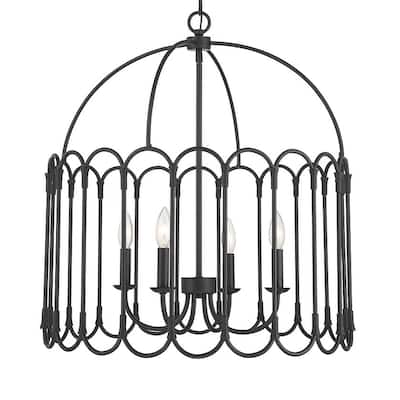Meridian M7029 4 Light 24" Wide Taper Candle Pendant