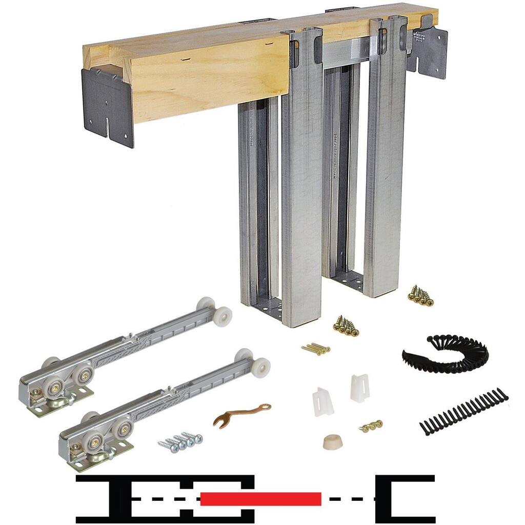 Johnson Hardware 152680SC 1500SC Kit 30" x 96" Soft-Close Pocket Door