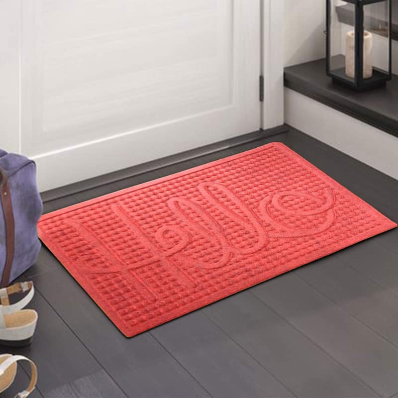 A1HC Durable All Weather Absorbent Doormat Indoor and Outdoor Mats, Boot Scraper, 24x 36