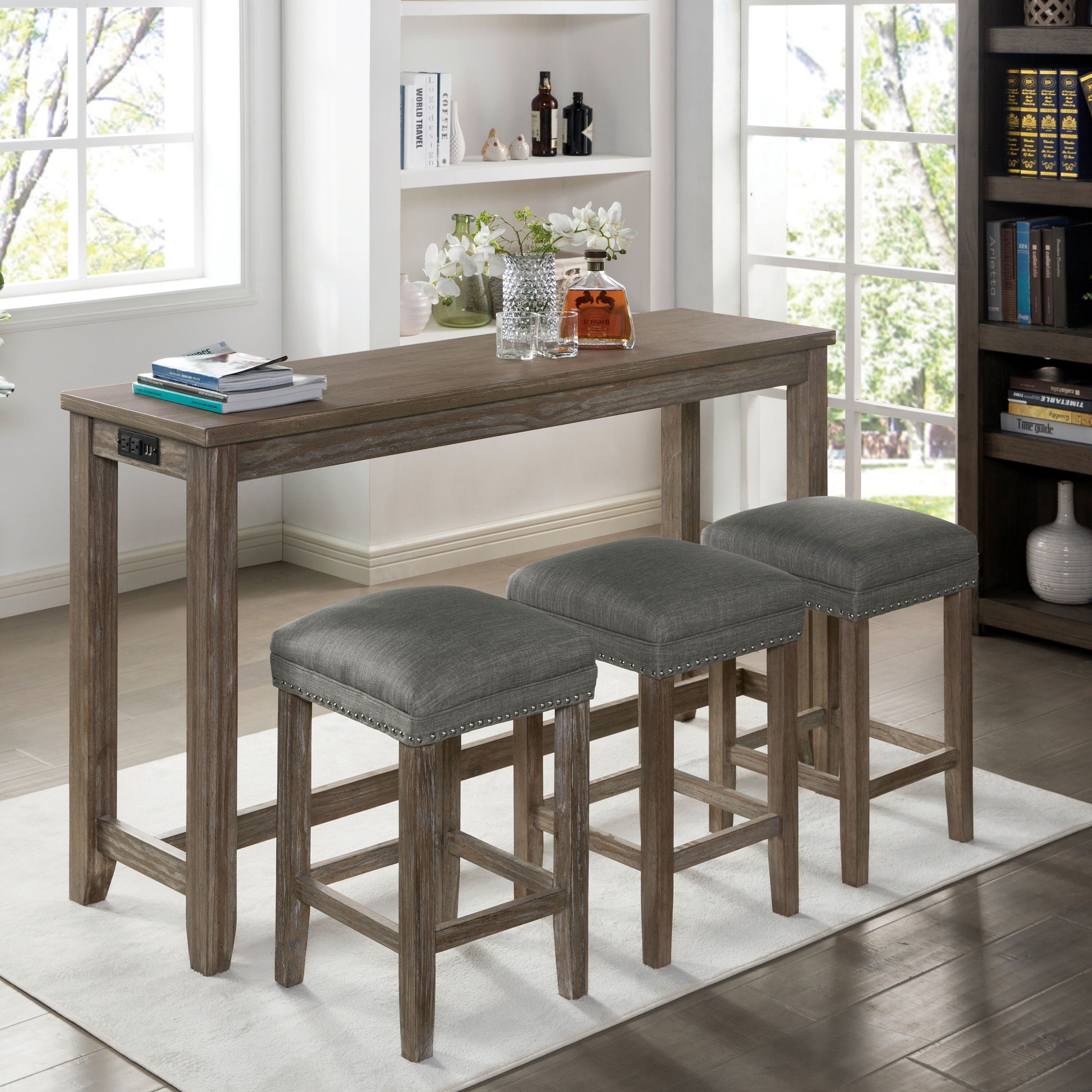 Shop Furniture Of America Chester Transitional Counter Height