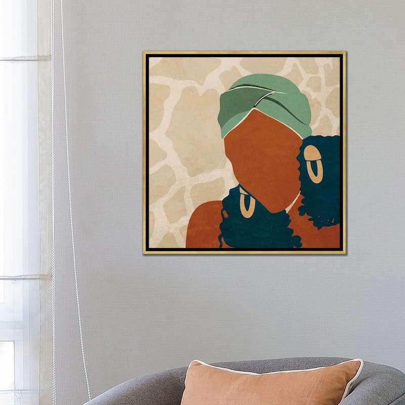 iCanvas "Head Wrap No. 1" by Domonique Brown Framed Canvas Print