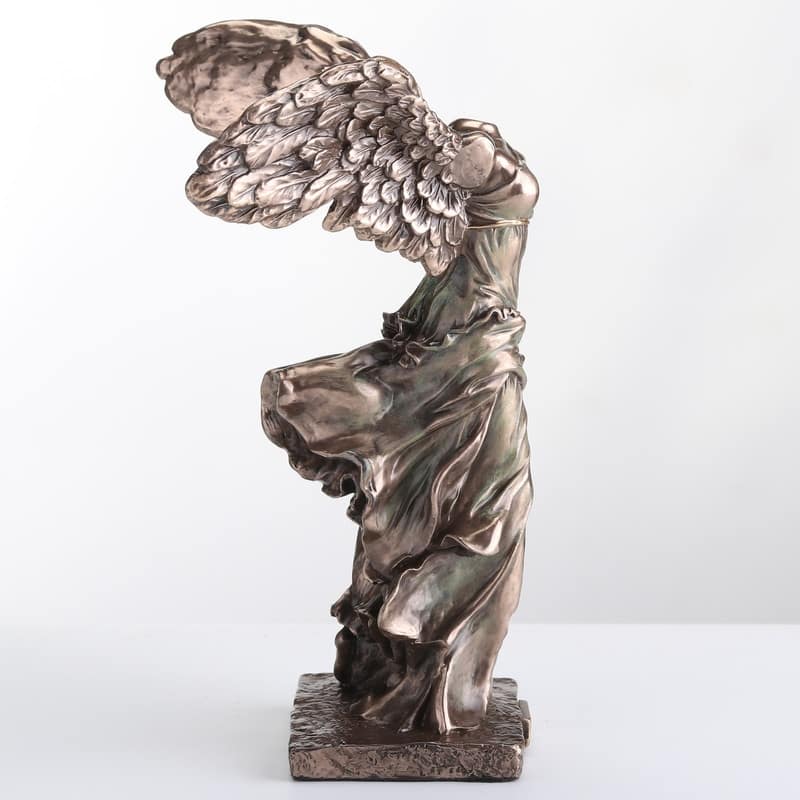 5.51 inches Height Cold Cast Bronze Winged Nike of Samothrace Bronze Finish Figurine