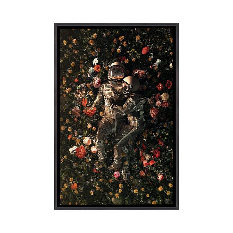 iCanvas "Garden Delights II" by Nicebleed Framed - Ebony - 26x18