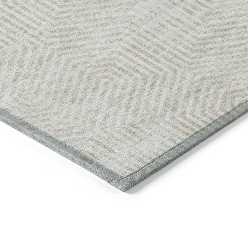 HomeRoots Geometric Transitional Rectangle Outdoor Rug
