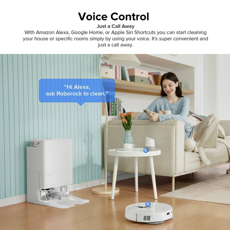 (Refurbished)Roborock Qrevo Robot Vacuum Cleaner, Self-Emptying, Self-Drying,5500Pa Suction, Dual Spinning Mops, Mop Lifting