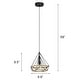 preview thumbnail 2 of 8, Vintage Pendant Light, Hemp Rope Rattan Hanging Light Retro Industrial Style