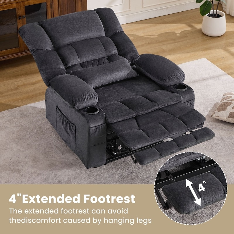 Dual Motor Large Power Lift Recliner Chair with Knead the Waist and Heat