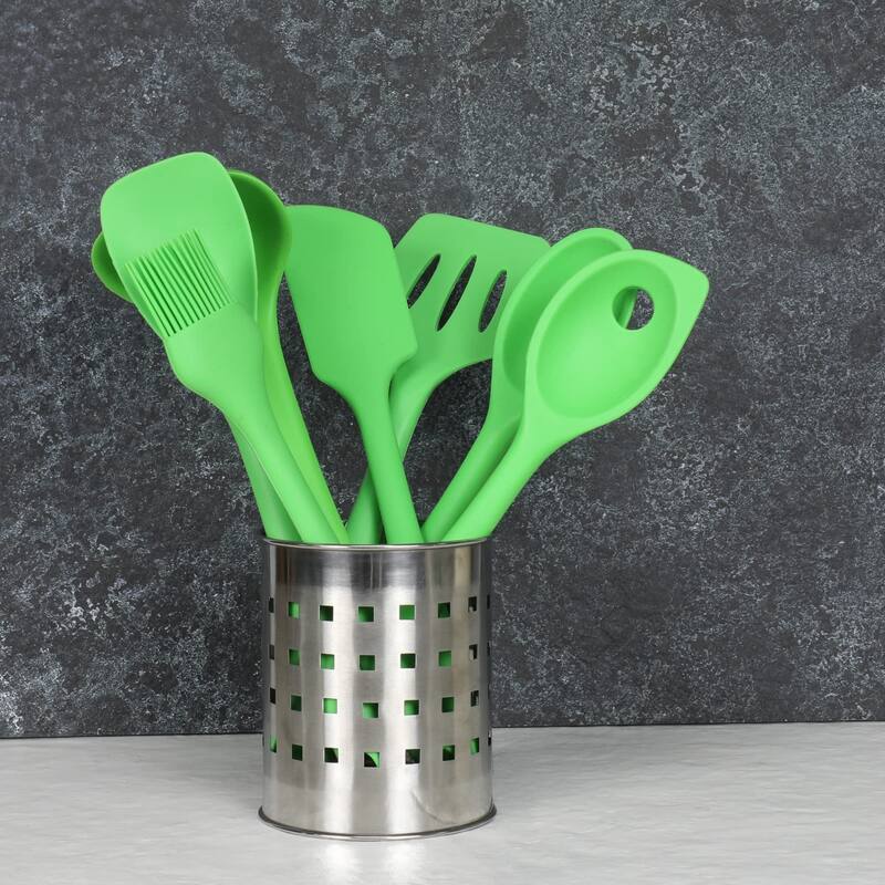 Chef Craft 7 Piece Premium Silicone Kitchen Tool and Utensil Set