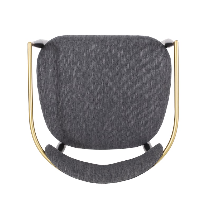 Modern Industrial Elmore Upholstered Dining Chairs (Set of 2) with Iron Frame by Christopher Knight Home
