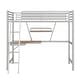 preview thumbnail 9 of 10, Twin Loft Bed with Desk and Shelf