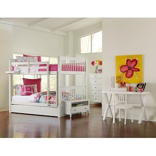 Hillsdale Pulse Full Over Full Bunk with Trundle White On Sale Bed