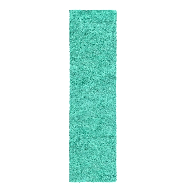 Superior Hand-tufted Plush Solid Shag Indoor Area Rug