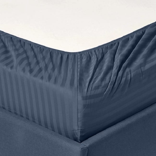 Striped 1200 TC Egyptian Cotton Deep Pocket Bed Sheet Set