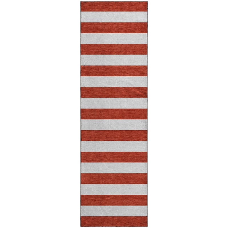 Premium Washable Super Soft Cabana Stripe Mayfield Rug