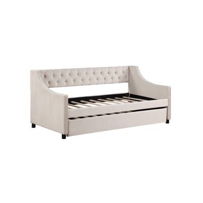 Upholstered Daybed with Trundle
