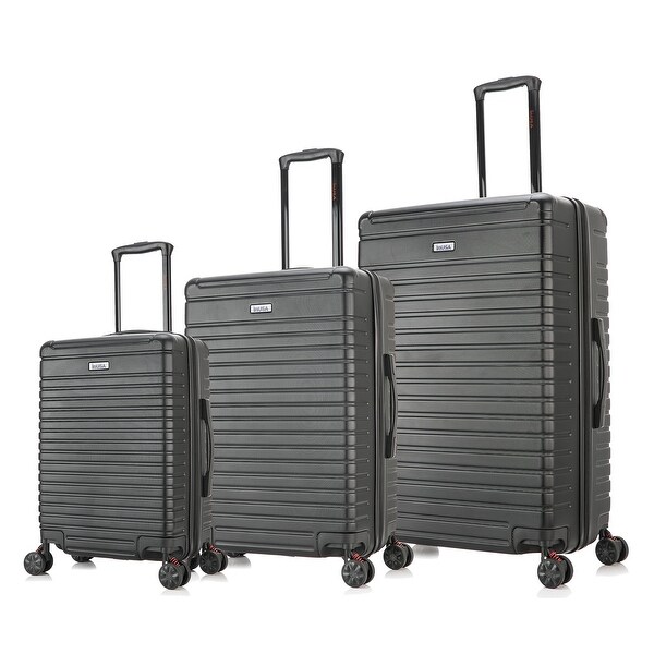 InUSA Deep lightweight hardside spinner 3 piece luggage set 20'',24 ...