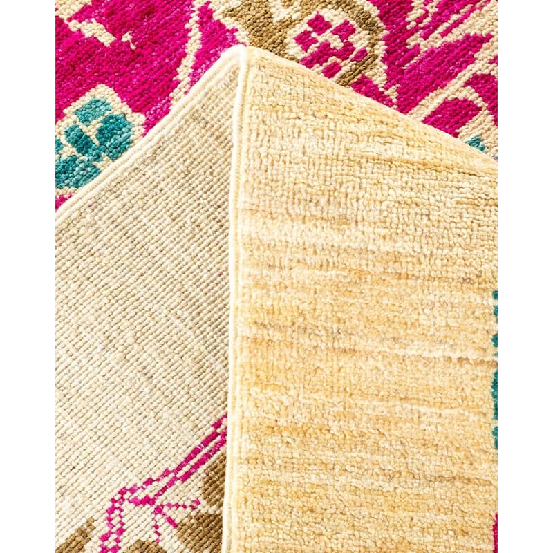 Overton Handknotted Wool Vintage Inspired Contemporary Arts & Crafts Ivory Area Rug - 14' 5" x 11' 7"