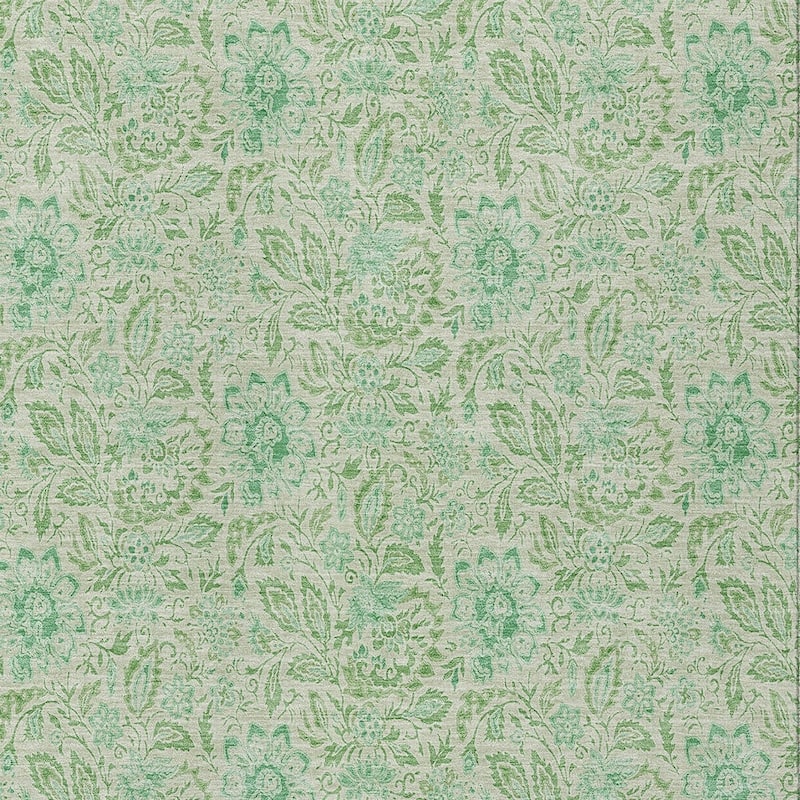 HomeRoots Floral Transitional Rectangle Outdoor Rug