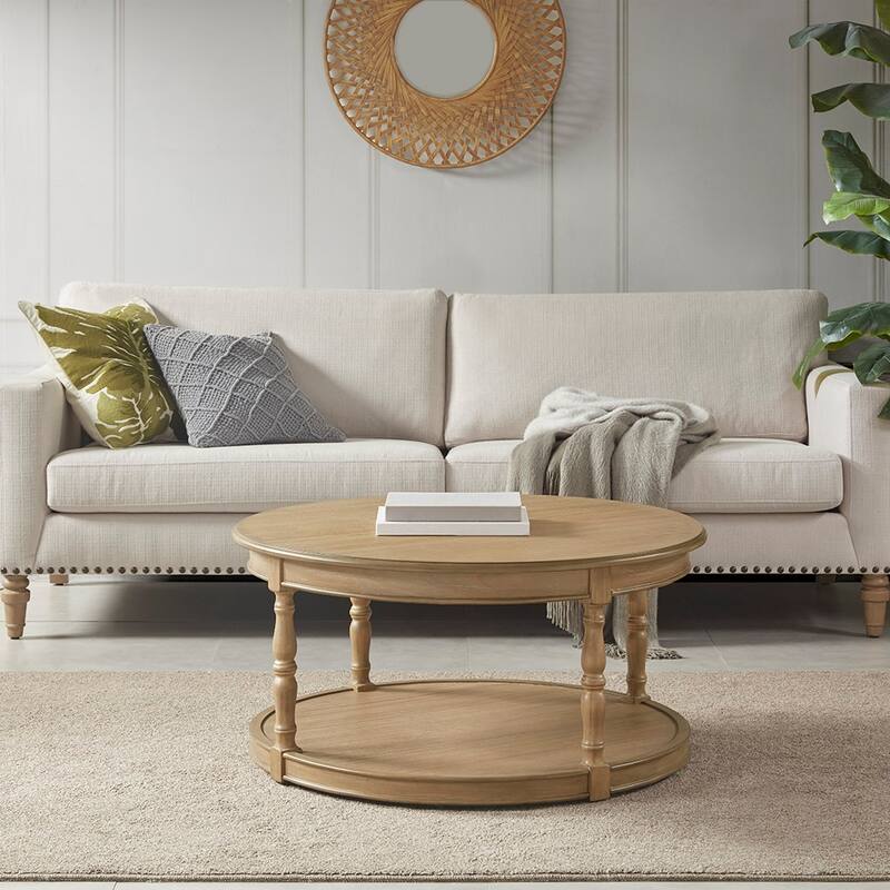 Castered Coffee Table，Modern Accent table ,for Living Room Bedroom Studio, Comfy ，Living Room table Comfy Reading - Natural